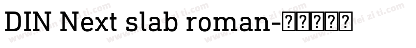DIN Next slab roman字体转换